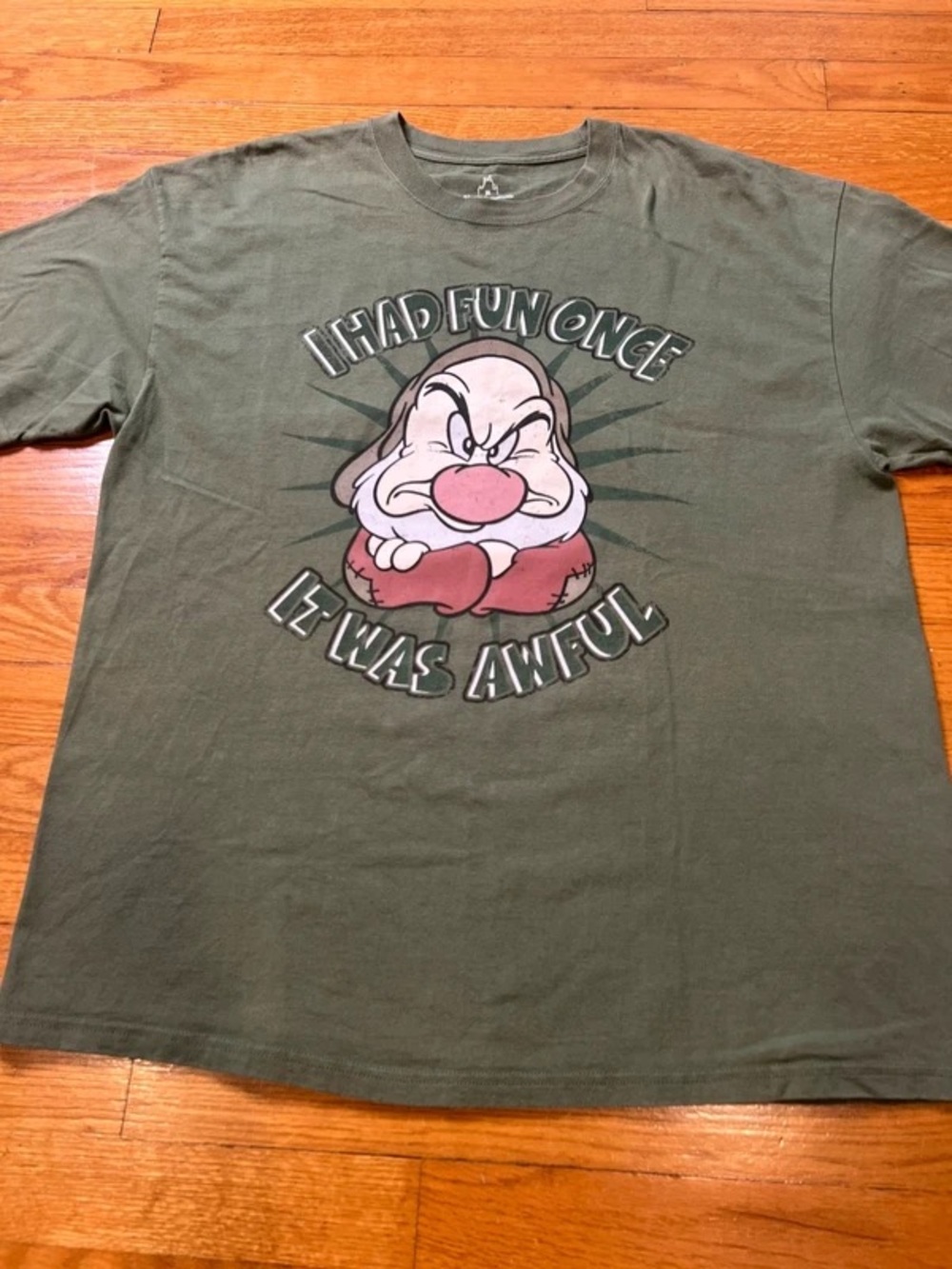 Hanes Olive Green Walt Disney World Logo Tee - Picture 2 of 5